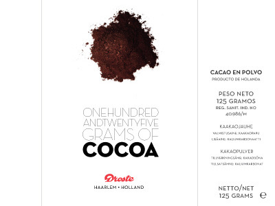 Droste Cocoa Powder Redesign