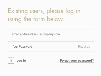 Login Form clean form login minimal simplistic