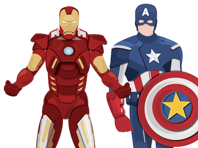 Slowly getting there... avengers illustration