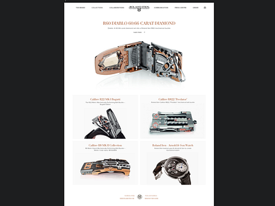 Roland Iten Website Concept accessories concept design geneva luxury parallax roland uikit3 web