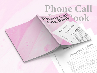 Phone Call Log Book book cover design