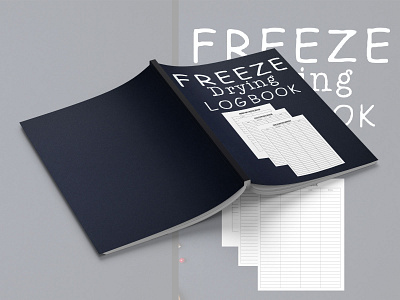 Freeze Drying Log Book book cover design