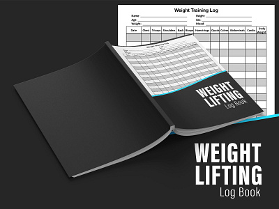 Weight Lifting Log Book book cover design