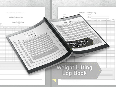 Weight Lifting Log Book book cover design