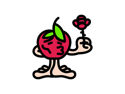 Eve's apple 🍎 apple emoji eve happiness illustration love