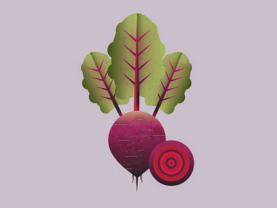 Beetroot beet beetroot design flat food gradient icon illustration logo minimal photoshop play series shapes texture vegetable