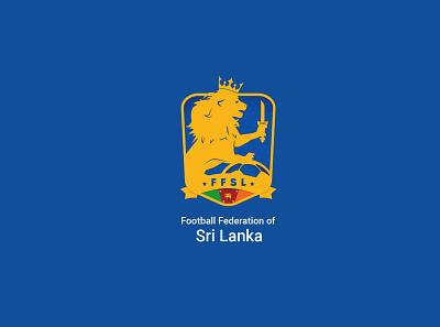 Sri Lanka Football Crest Concept Design. branding graphic design logo