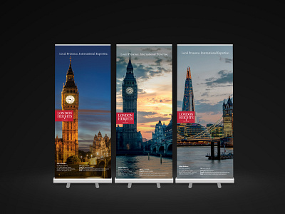 London Heights Banners banners design investment marketing print design promotion