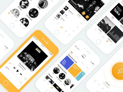 Music App for iOS app ios iphone8 music player sketch ui