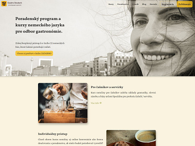 Gastro-nemcina branding design graphic design logo ui ux web website