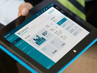 Compass Dashboard & Interface app design compass front end development identity design project management uxui