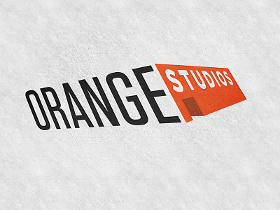 Orange Studios Logo branding co working space design logo