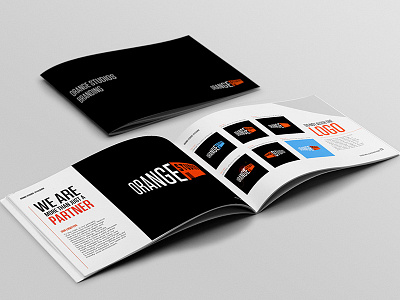 Orange Studios brochure branding brochure design layout print style guide