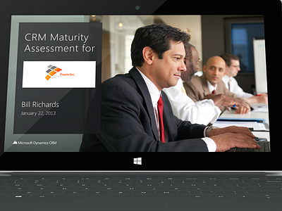 CRM Maturity Assessment Application Welcome Screen