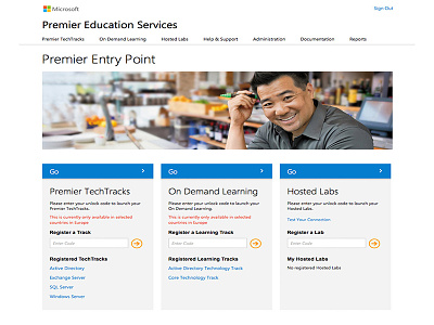 Premier Education Entry Screen faqs premier education tutorials ui ux virtual labs web design