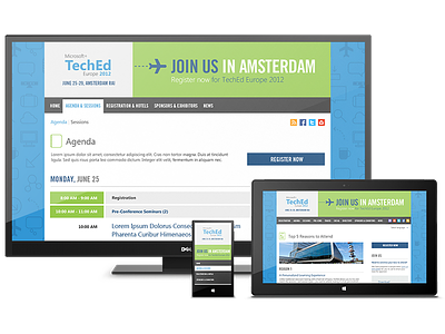 TechEd Europe Website conference microsoft ui website design