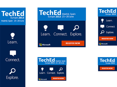 TechEd Digital Banners design digital banners event marketing microsoft