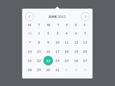 Date Picker Calendar calendar date down drop picker