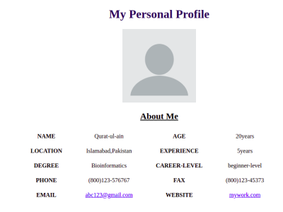 About Me (Personal Page) about about me aesthetic beginner beginners css design easy email form html illustration learn logo me name new page web web development