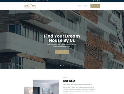 Real Estate Agency Website Design bootsrap css design frontend frontend design graphic design html investment firm website landing page real estate website ui we web app web design web page design website design website design and development website development