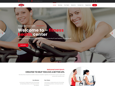 Fitness Website Design