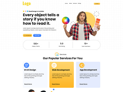Design Agency Website business website frontend frontend design graphic design homepage design landing page photoshop template photoshop website psd psd design psd template res responsive website ui design web design web page web template website design website development website template