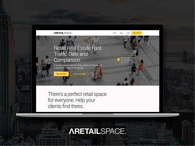 ARetailSpace Design Project app design proptech real estate web design