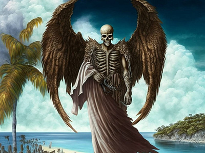 ANGEL OF DEATH design graphic design illustration vector
