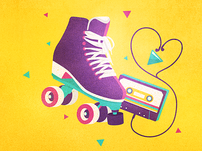 Back in the days 90s ninetees rollerskates tapes