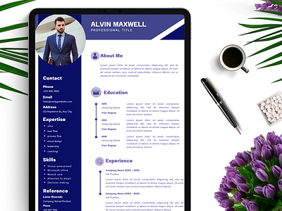 Alvin Maxwell Resume Template branding curriculum vitae design graphic design resume resume profile template work