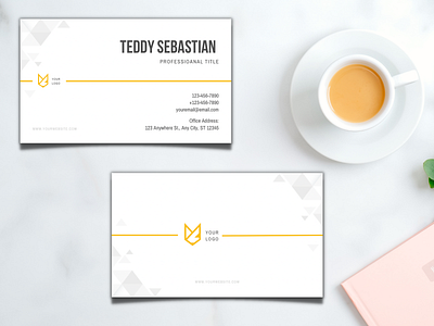 Teddy Sebastian Business Card Template branding business business card card curriculum vitae design graphic design illustration profile resume template work