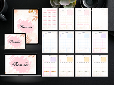 2023 Planner Template - Natural Brown