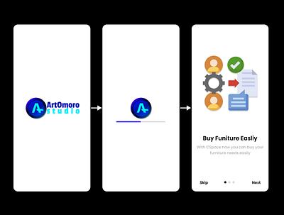 Loading System - Online Store Application app application branding design graphic design illustration logo ui vector web work