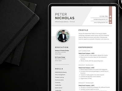 Peter Nicholas Resume Template