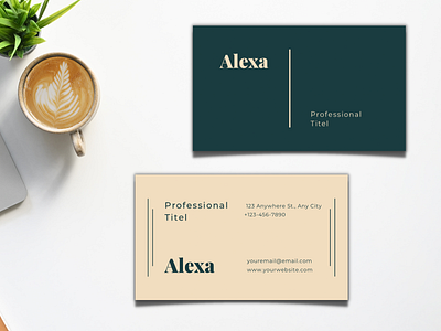 Alexa Business Card Template branding curriculum vitae design graphic design illustration logo resume ui vector work