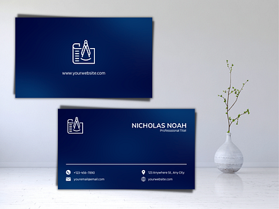 Nicholas Noah Business Card Template branding business business card card curriculum vitae design graphic design illustration logo resume ui vector work
