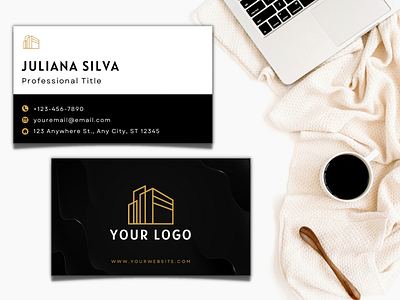 Juliana Silva Business Card Template branding business business card card curriculum vitae design graphic design id illustration logo resume ui vector work