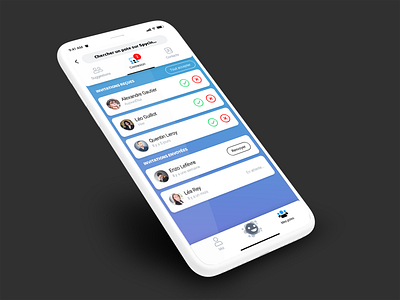 Spycin // Connexion amis app freelance interface ios iphone mobile paris seempl studio ui ux