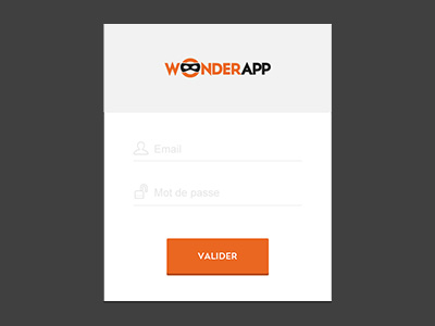Wonderapp // Login backoffice login logo seempl studio webapp webapplication