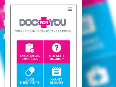 DocForYou // Home app dashboard icon interface ios iphone menu mobile seempl studio ui ux