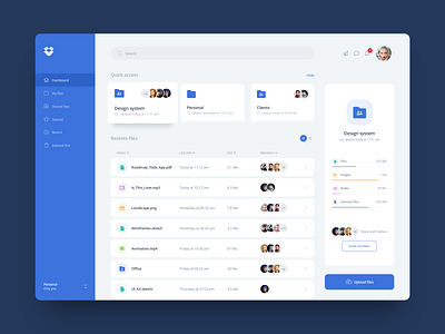 Dropbox redesign