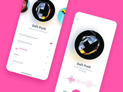 Music App app france interface ios ios app iphone list view mobile mobile app music music app paris product single page ui uidesign ux uxdesign