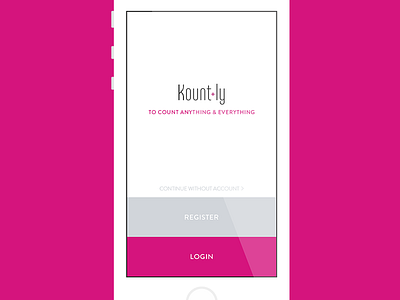 Kount.ly v2 // Splashscreen android app application flat freelance interface ios mobile seempl studio ui user experience ux