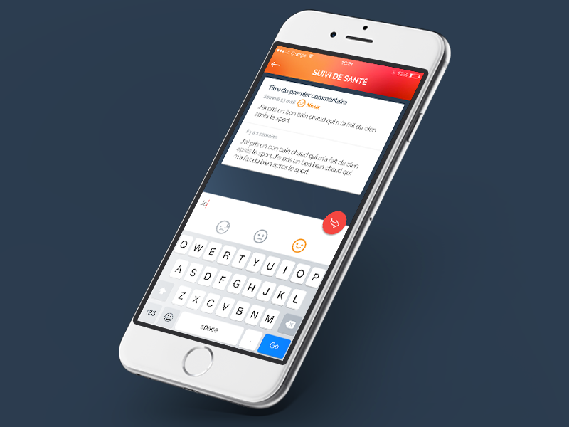 Mieux Vaut Prévenir // Suivi de santé flatdesign paris freelance ux mobile ios app interface ui seempl studio