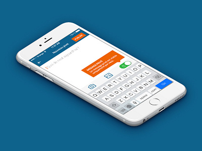 Famileo // New message app flatdesign freelance interface ios mobile paris seempl studio ui ux