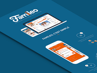 Famileo app application mobile design app feelance flatdesign interface paris seempl studio ui user experience ux