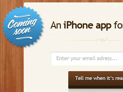 BQ // Coming soon app iphone seempl studio type typography