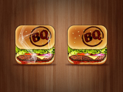 BQ // Icon app burger food hamburger icon ios iphone seempl studio ui
