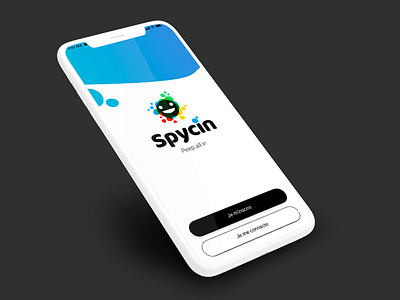 Spycin // Spashscreen app freelance interface ios iphone mobile paris seempl studio ui ux