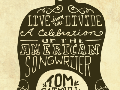 Live from the Divide Concert Poster concert poster graphic design hand drawn typography poster typography